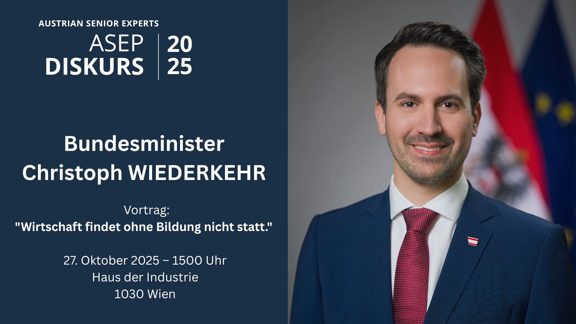 ASEP Diskurs: Wirtschaft findet ohne Bildung nicht statt