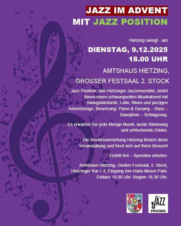Jazz im Advent: Mit Jazz Position